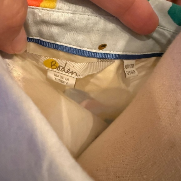 Boden Multicolor Landscape Cotton Mini Dress - Picture 4 of 4